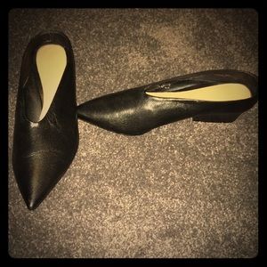 Leather Zara Women Modern Mule Shoes